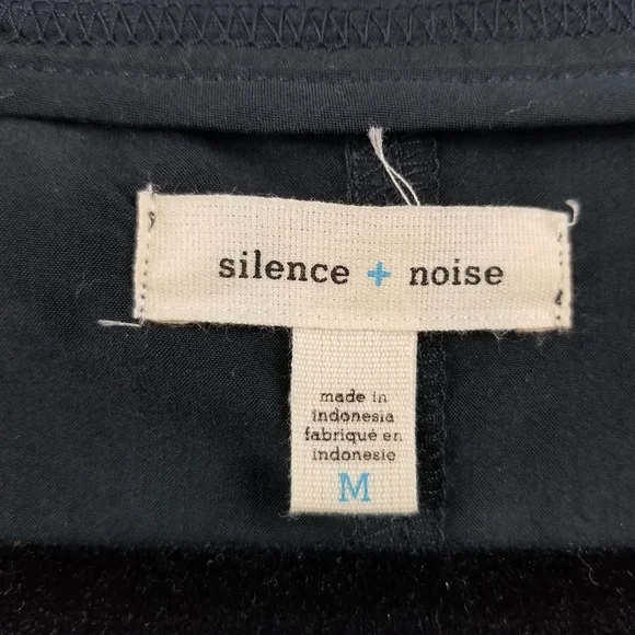 Silence + Noise Kaden Dolman Cocoon Shirt Dress in Black, M - Picture 3 of 15